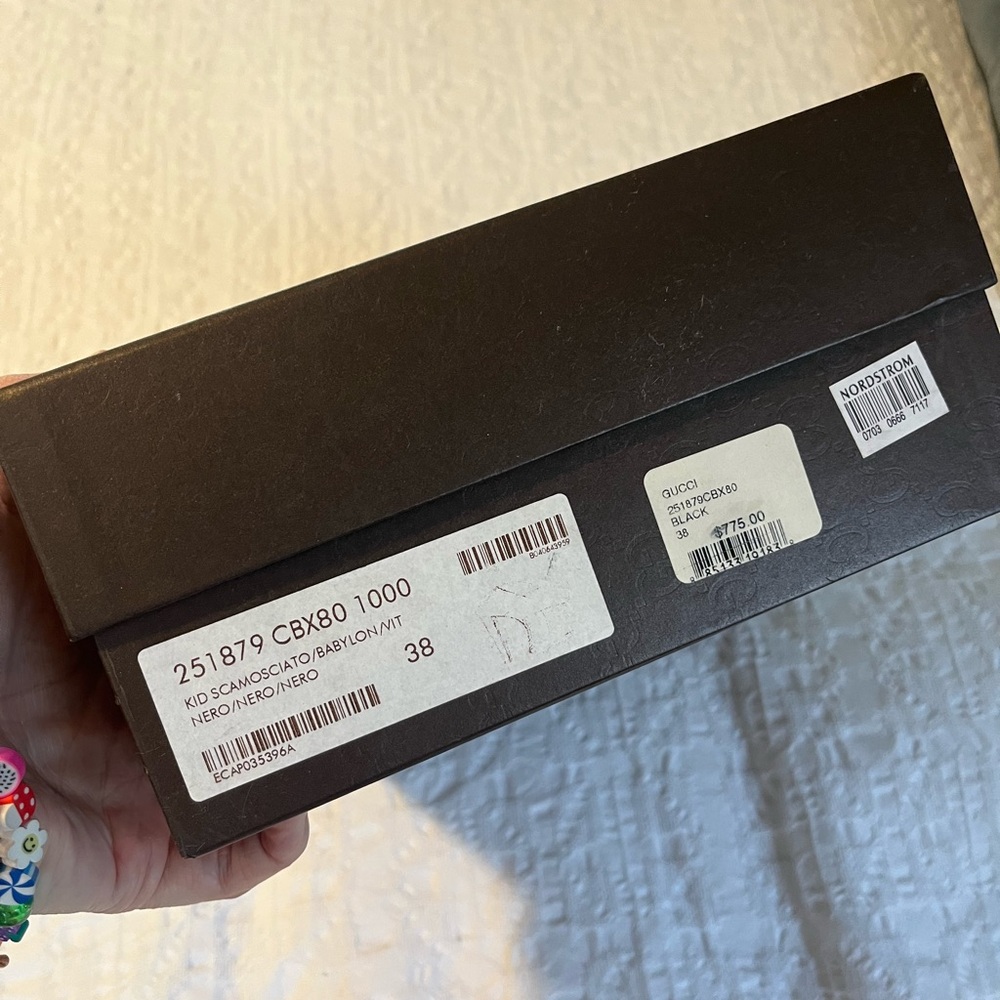 Gucci Kid Scamosciato Babylon heels in black patent - Picture 2 of 9